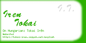 iren tokai business card
